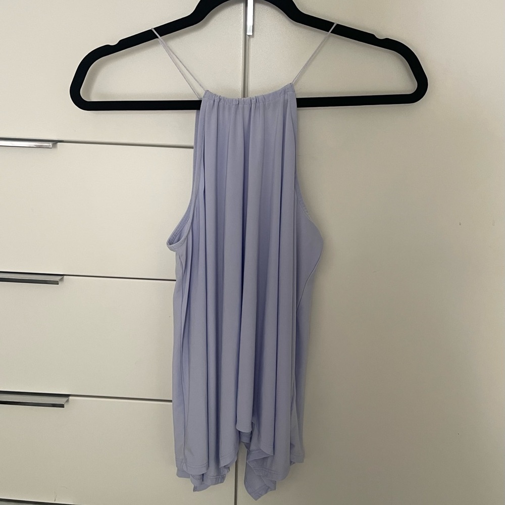 Express Light Blue Halter Top